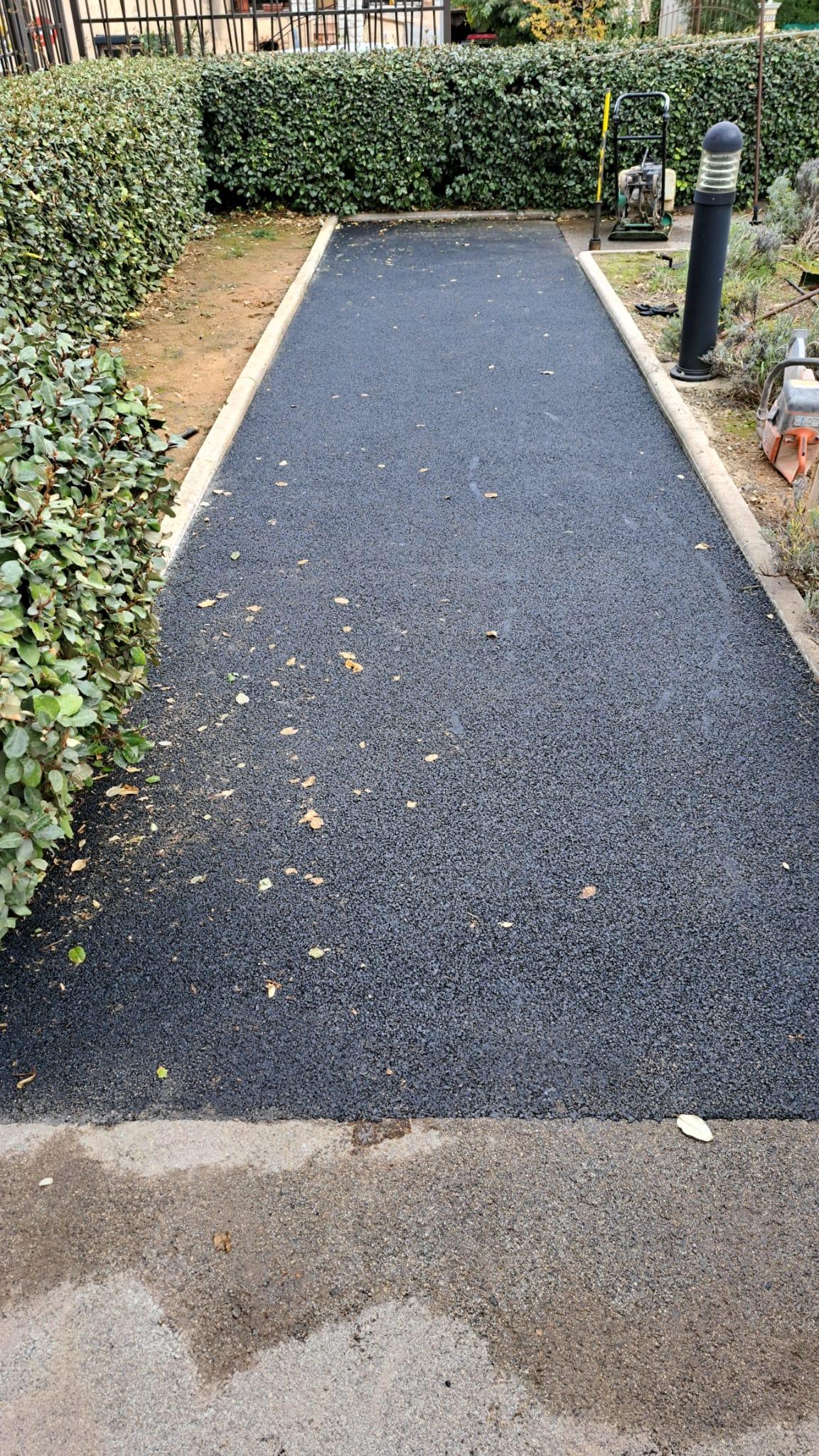 Reprise d'abords de villa après travaux